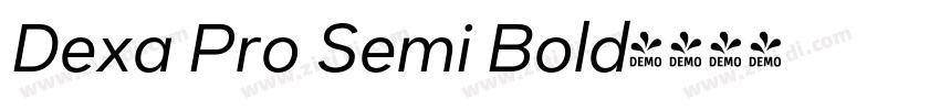 Dexa Pro Semi Bold字体转换